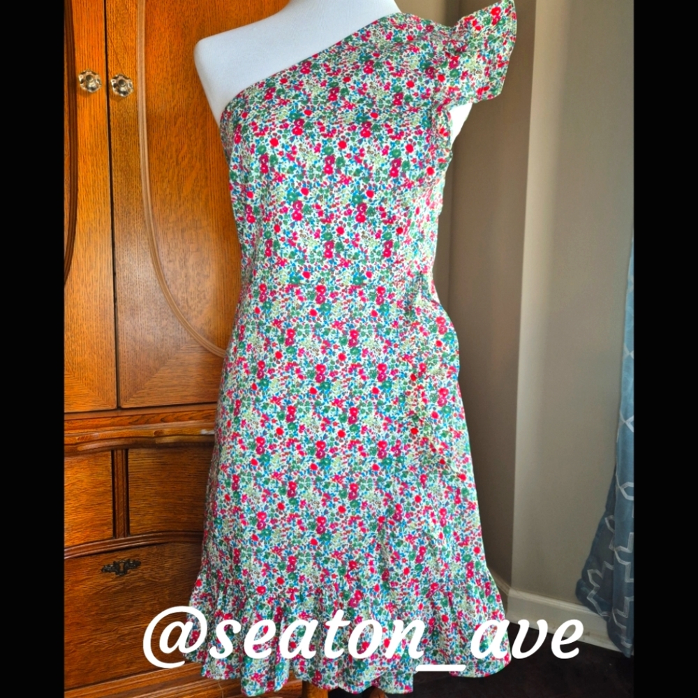 J. Crew One-Shoulder Dress